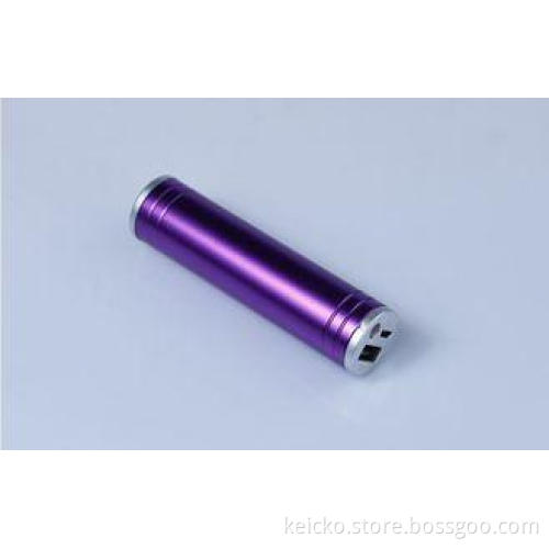 Purple Double USB Portable Power Bank 2000mAh / Iphone Poly